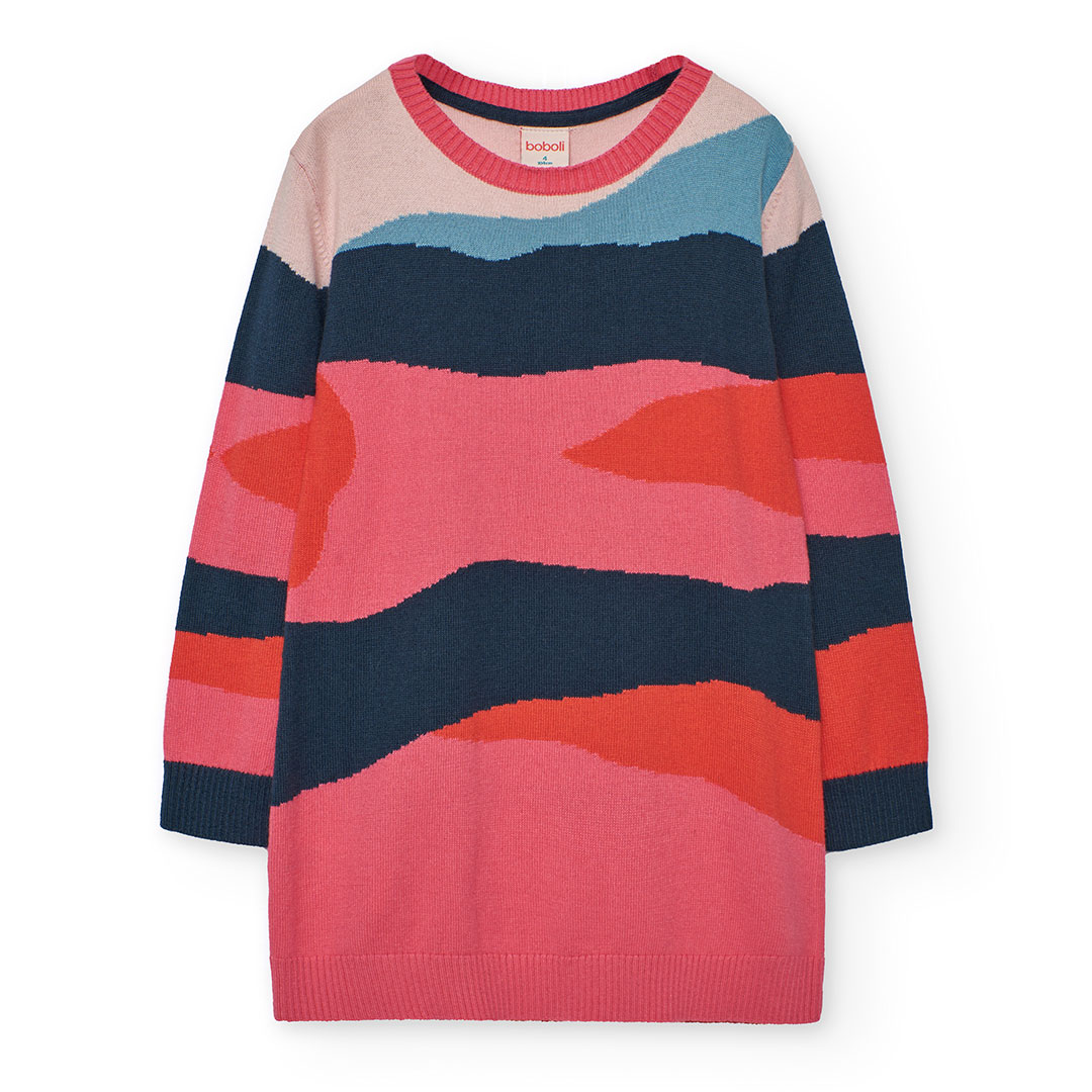 4320982625_a Gestricktes Kleid (indigo) von Boboli – Bild 1