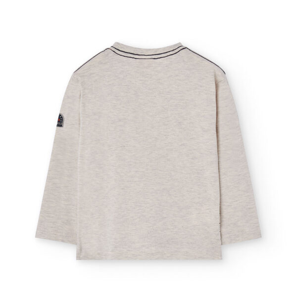 Gestricktes T-Shirt (beige) von Boboli – Bild 2