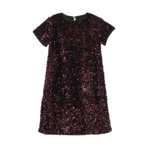 Kleid Velour Sequins, Vineyard Wine von Creamie