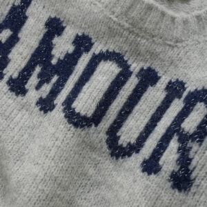 Strickbluse, Light Grey Melange von Creamie – Bild 3