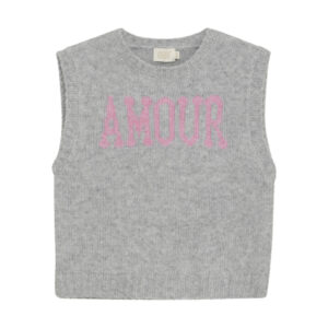 Strickpullover, Light Grey Melange von Creamie