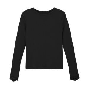 T-Shirt LS, Black von Creamie