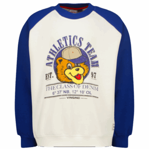 Sweater Nero, Cloud White von Vingino