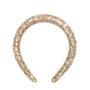 Gepolstertes Gold Sequin Stirnband
