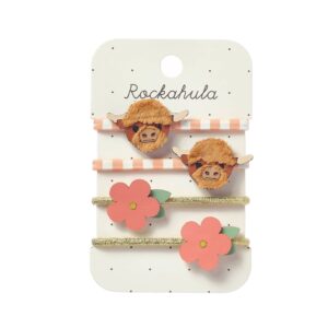 Hettie Highland Cow Ponies Haargummis