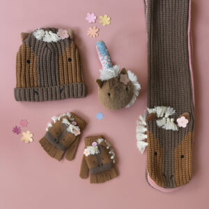 Gestrickter Schal "Peggy Pony" – Bild 2