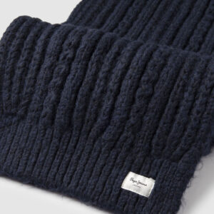 Gestrickter Schal Skyler B (Navy) – Bild 2