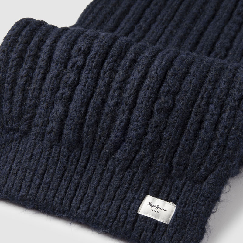 PB0600001_595_02_MA_HI Gestrickter Schal Skyler B (Navy) – Bild 2