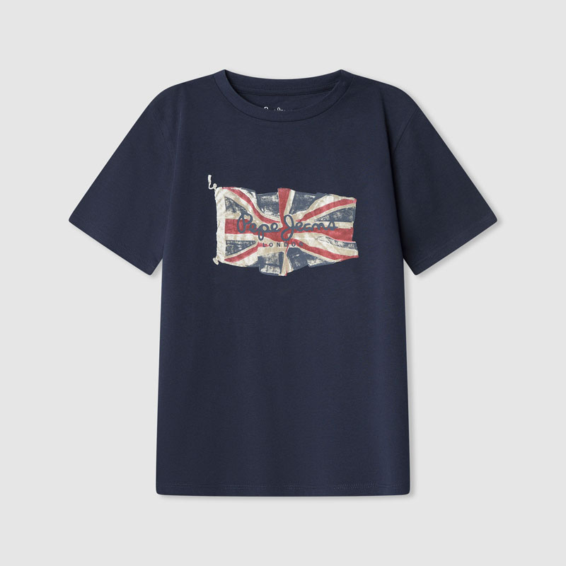 PB5000014_594_01_MA_HI T-Shirt Union Jack Tee (Dulwich Blue) – Bild 1