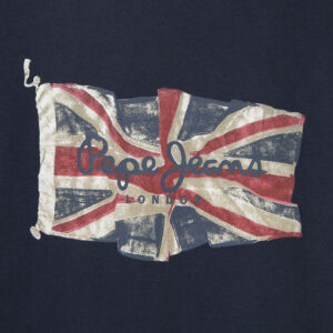 T-Shirt Union Jack Tee (Dulwich Blue) – Bild 3