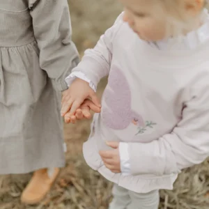 Sweatshirt Bird mit Rüschensaum in Lavender – Bild 4