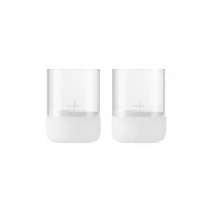 Windlicht "Calma", 2er Set XS (Lily White)