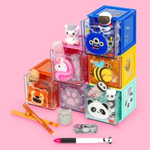 Anpassbarer Schreibtisch Organizer "Cutie Cube" (verschiedene Designs)
