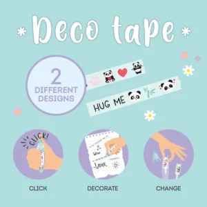 Stift mit Dekoband, Deco Tape – Bild 9