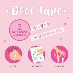 Stift mit Dekoband, Deco Tape – Bild 5