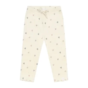 Leggings "Hearts" mit Schleife aus Bio-Baumwolle