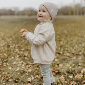 Schlag-Leggings "Soft Green" mit Schleife aus Bio-Baumwolle – Bild 4