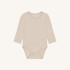 HCBirki Solid Longsleeve (Wheat Melange), Wolle / Seide – Bild 2