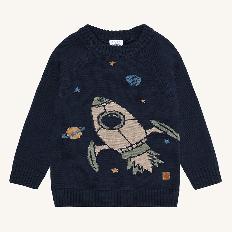 354-00193-11035-4150 HCPelle Knit Rocket (More Navy), 100% Bio – Bild 1