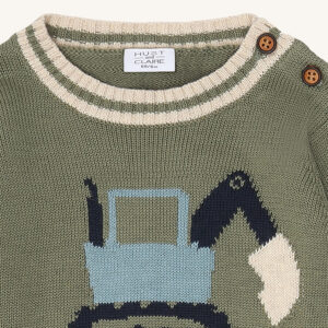 HCPilou Knit Backhoe Pullover (Turtle) – Bild 3