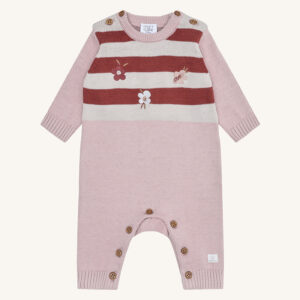 HCMill Knit play Jumpsuit (Adobe Rose)