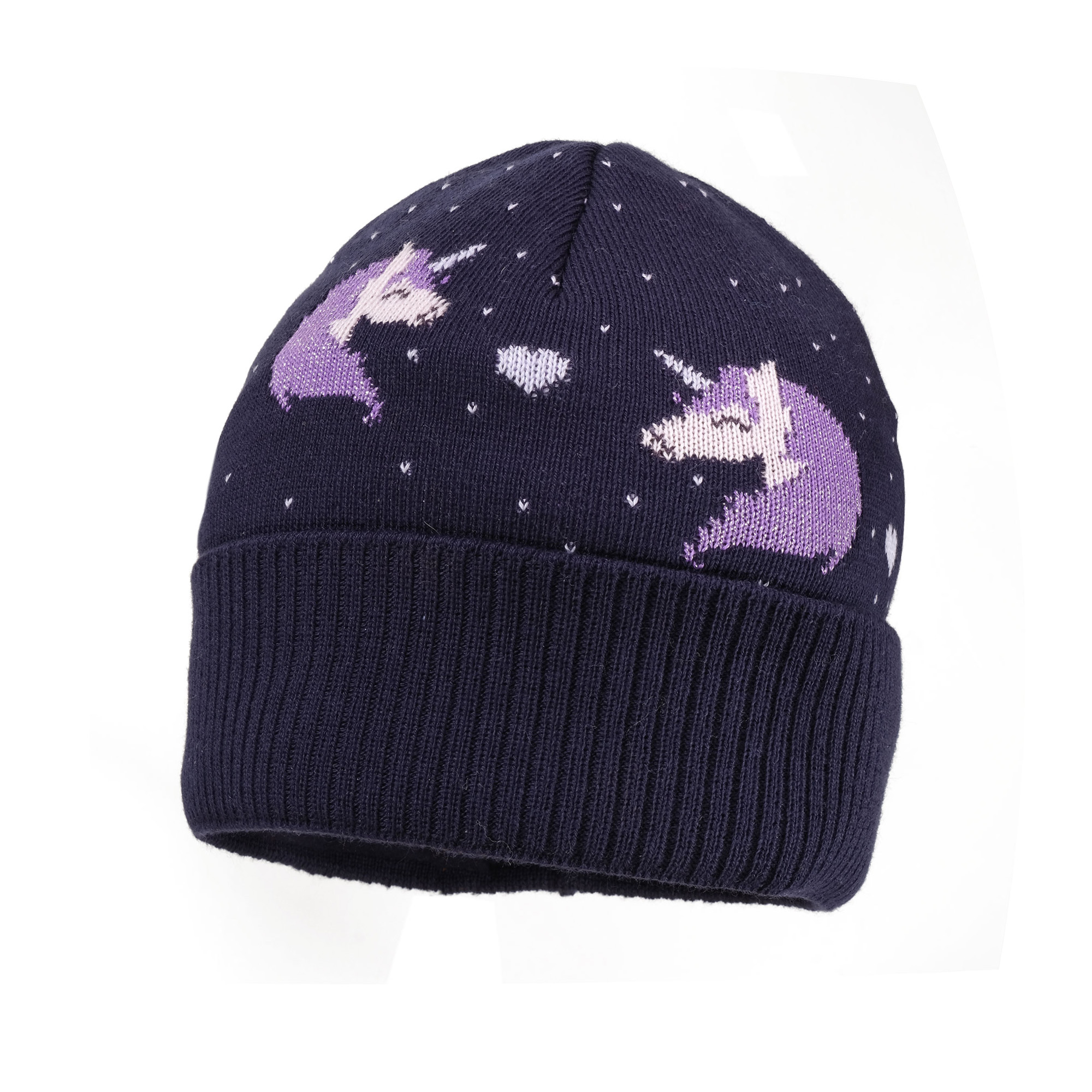 435713893004859 Mütze, Umschlag (navy / chive blossom) – Bild 1