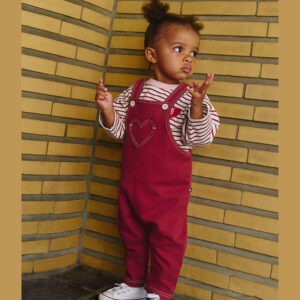 Latzhose (Amarante) von Petit Bateau – Bild 3