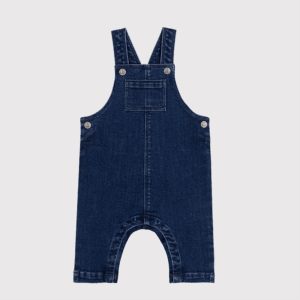 Latzhose (Denim Moyen) von Petit Bateau – Bild 3