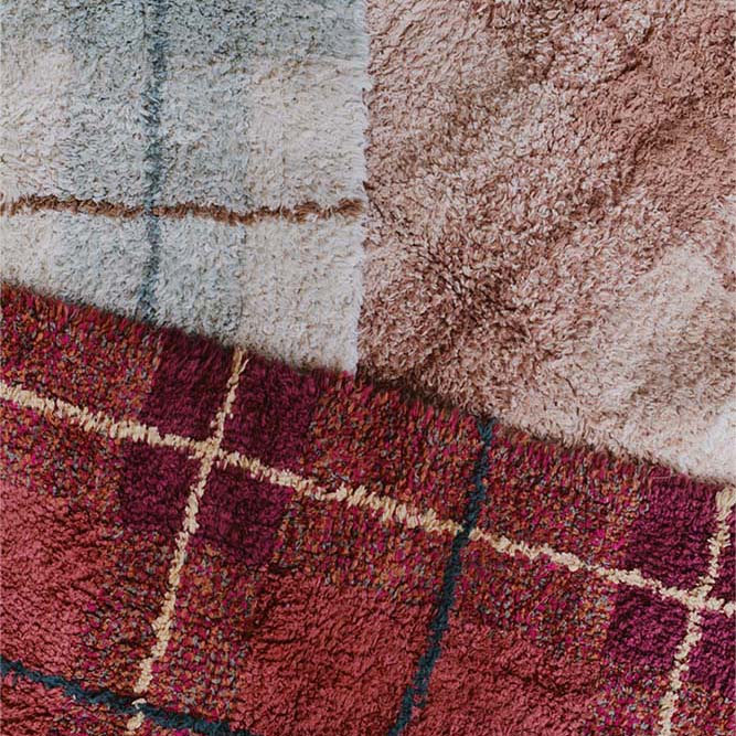 C-TAR-RS-3 Waschbarer Spielteppich Tartan (Rose) – Bild 3