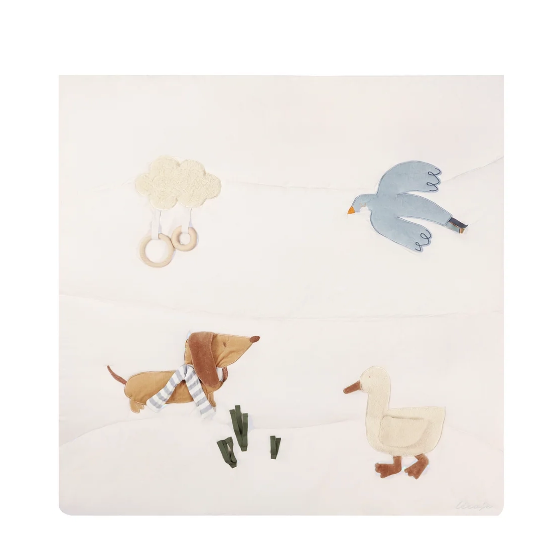 activity_decke_dog Activity Decke "Dog" (Light Blue) – Bild 1