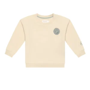 Unisex Oversized Sweatshirt "Peace begins with a smile" (cappuccino)