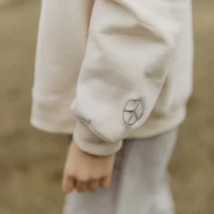 Unisex Oversized Sweatshirt "Peace begins with a smile" (cappuccino) – Bild 7