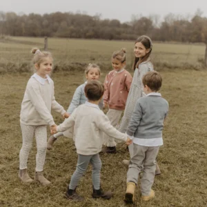 Oversized Sweatshirt "Terry Hearts" (cappuccino) – Bild 3