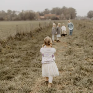 Oversized Sweatshirt "Terry lavender flowers" (lavender) – Bild 3