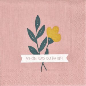 Cocktailservietten "Schön, dass du da bist"