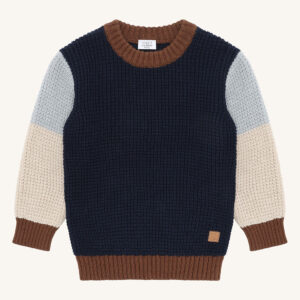 HCPelle Colorblock Pullover (More navy)