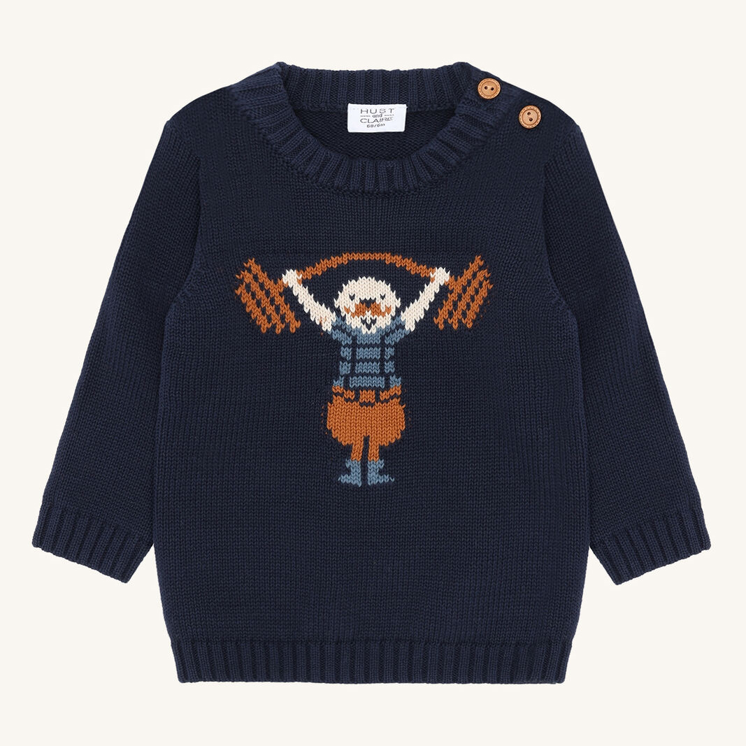355-00193-31211-4150-medium HCPilou Strong Man Pullover (More navy) – Bild 1