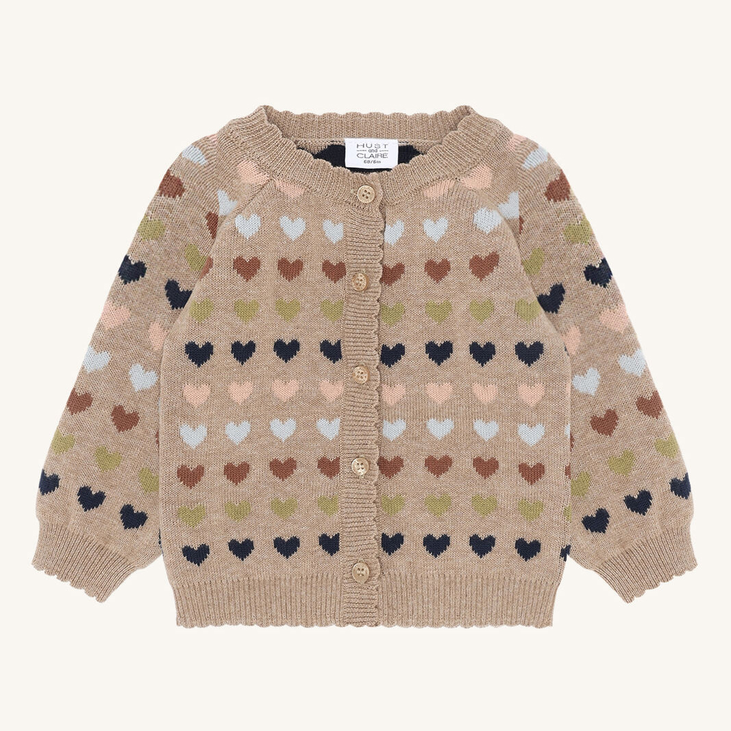 355-00193-32099-3554-medium HCCilja winter heart Cardigan (Biscuit) – Bild 1