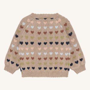 HCCilja winter heart Cardigan (Biscuit) – Bild 2