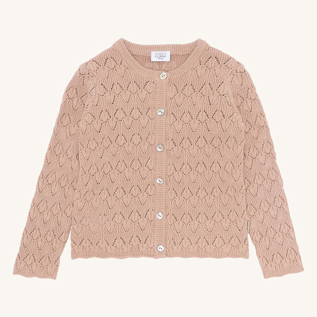 355-00193-44533-3549-medium HCCilja Pointelle Cardigan (Rugby Tan) – Bild 1