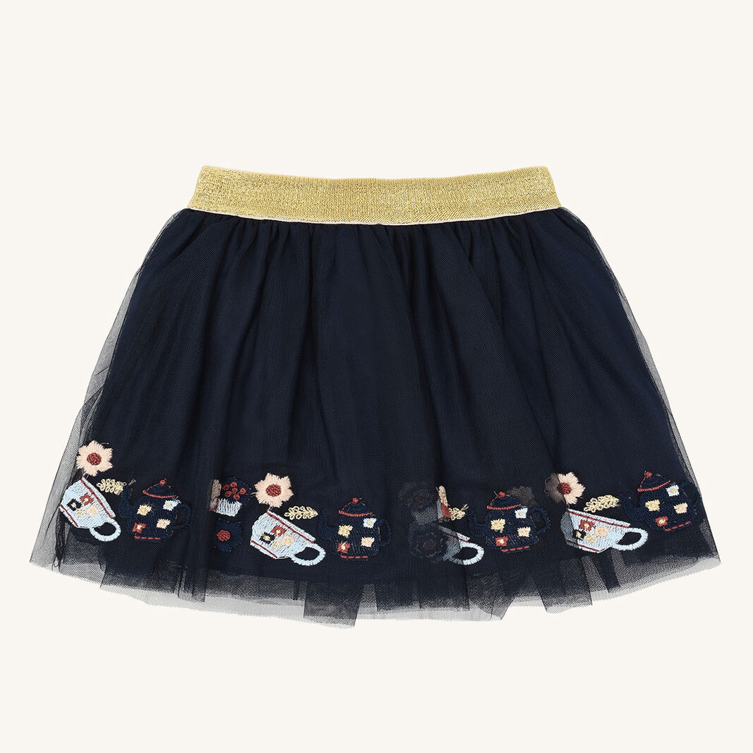 355-00194-12411-4144-medium HCNinna Tea party emb. Rock (Naval) – Bild 1