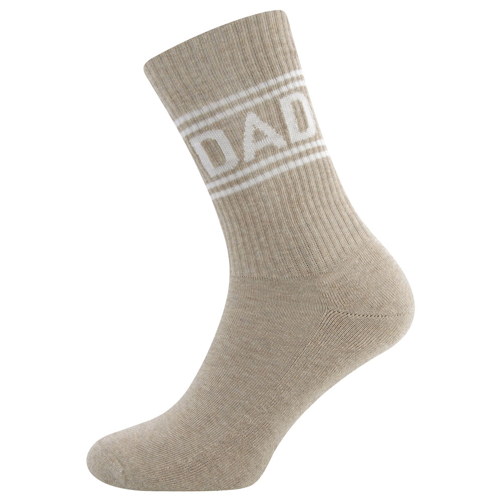 701191_3185 Tennissocken "Dad" (dkl. beige mel.) – Bild 1