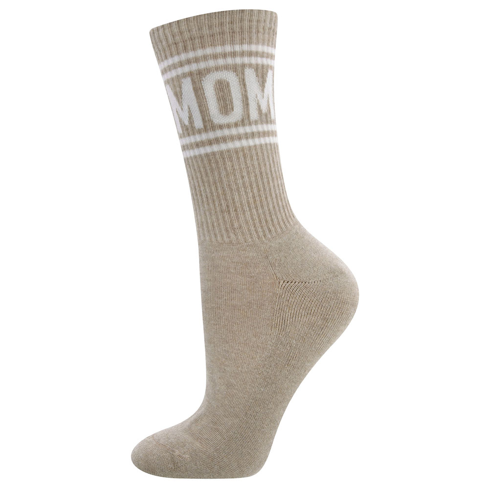 801051_3185 Tennissocken "Mom" (dkl. beige mel.) – Bild 1