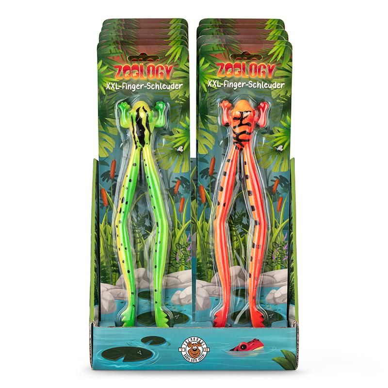 966155_c ZOO Fingerschleuder XXL Frosch Fingerschleuder XXL Frosch "Zoo" – Bild 2