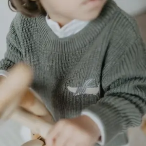 Chunky Knit Pullover "Little Dog" – Bild 3