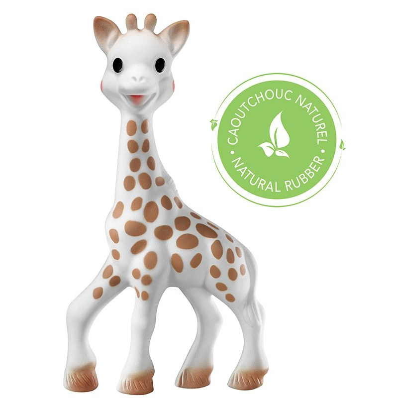 Geschenkset zur Geburt mit 1 Sophie la girafe +1 Entdeckerbuch + 1 Kugelrassel 4 Geschenk Set zur Geburt mit Sophie la girafe, Entdeckerbuch & Kugelrassel – Bild 2