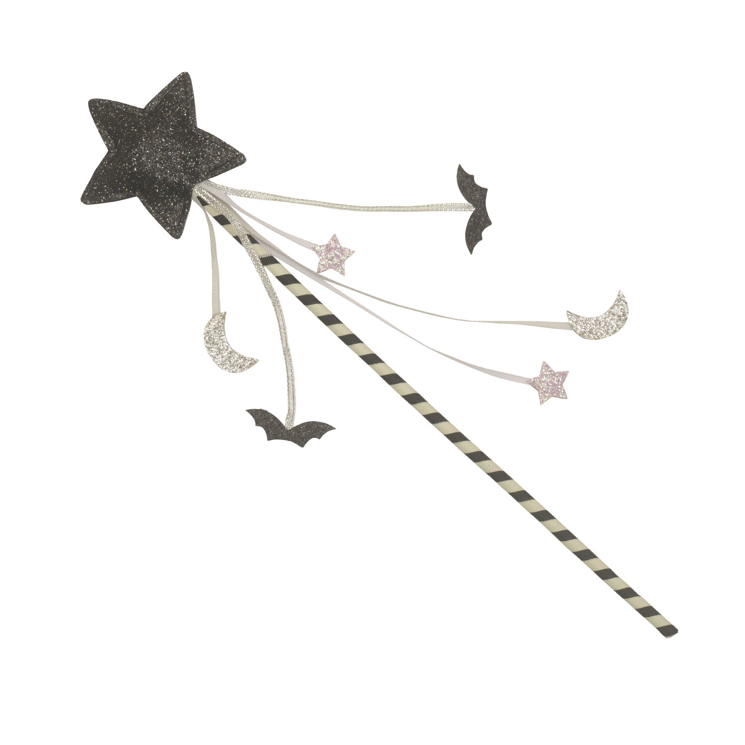 Halloween Stripy Star Wand Zauberstab "Halloween Stripy Star" – Bild 1