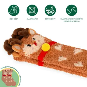 Anti Rutsch Socken Rentier, "It's a match!" – Bild 3