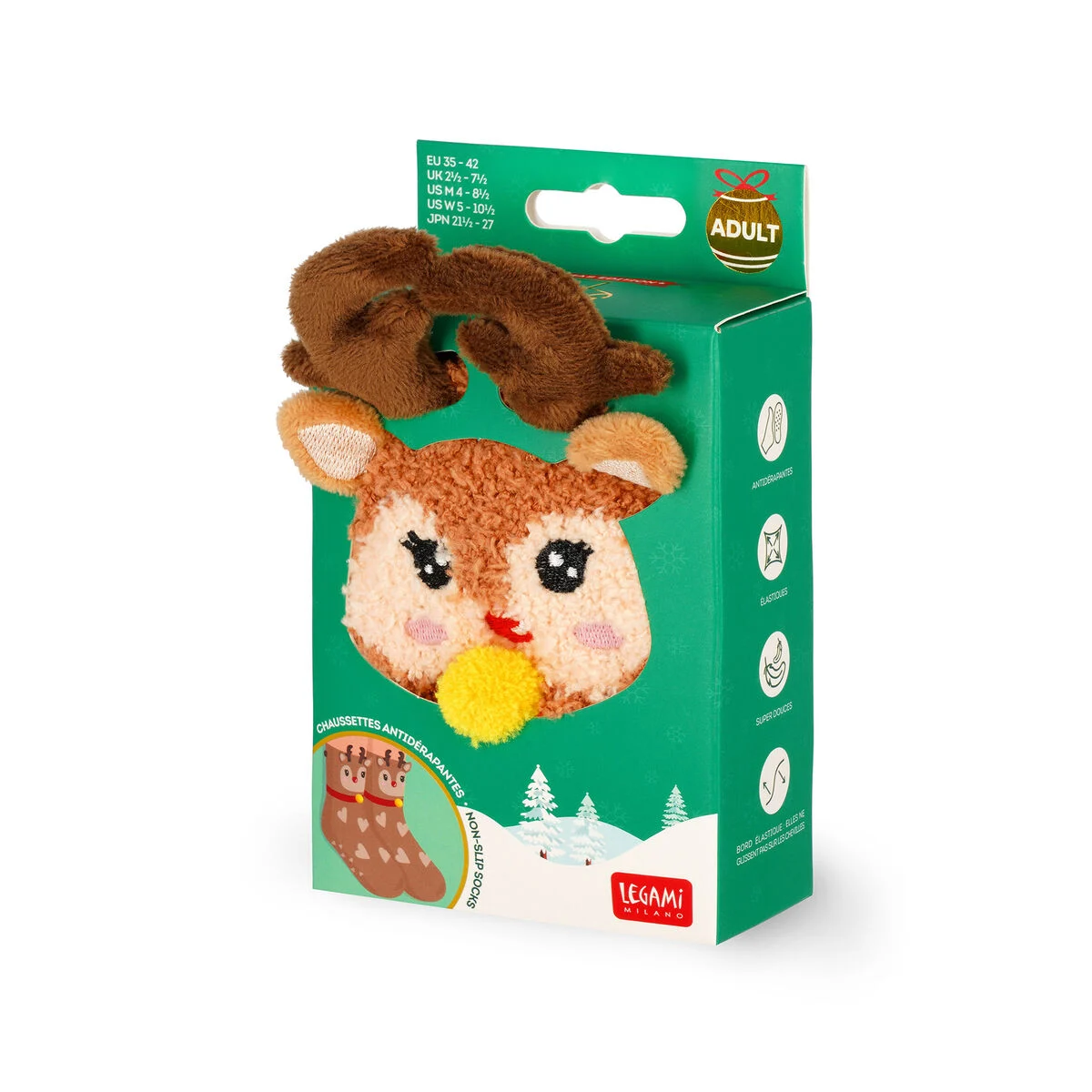 Its_a_match_Socken_Rentier 4 Anti Rutsch Socken Rentier, "It's a match!" – Bild 4