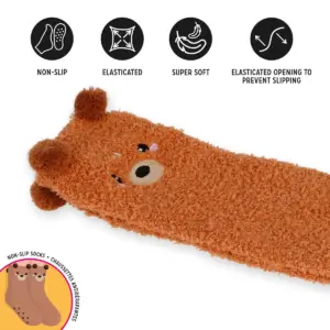 Anti Rutsch Socken Teddybär, "It's a match!" – Bild 4